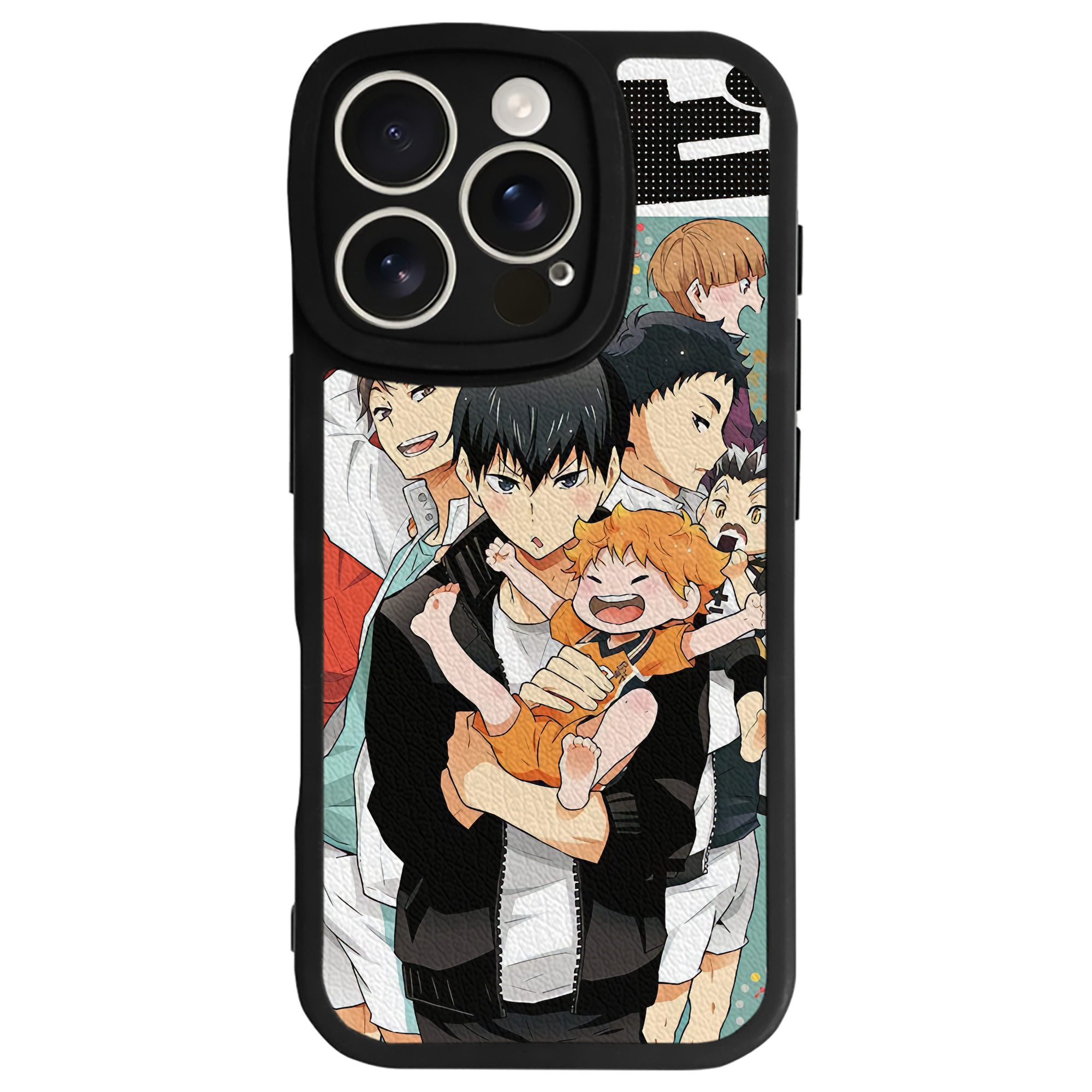 （画像用） ハイキュー!! Haikyu!! 【iPhone 16シリーズ対応】シリコンスマホケース（レザー調） 材質：シリコン